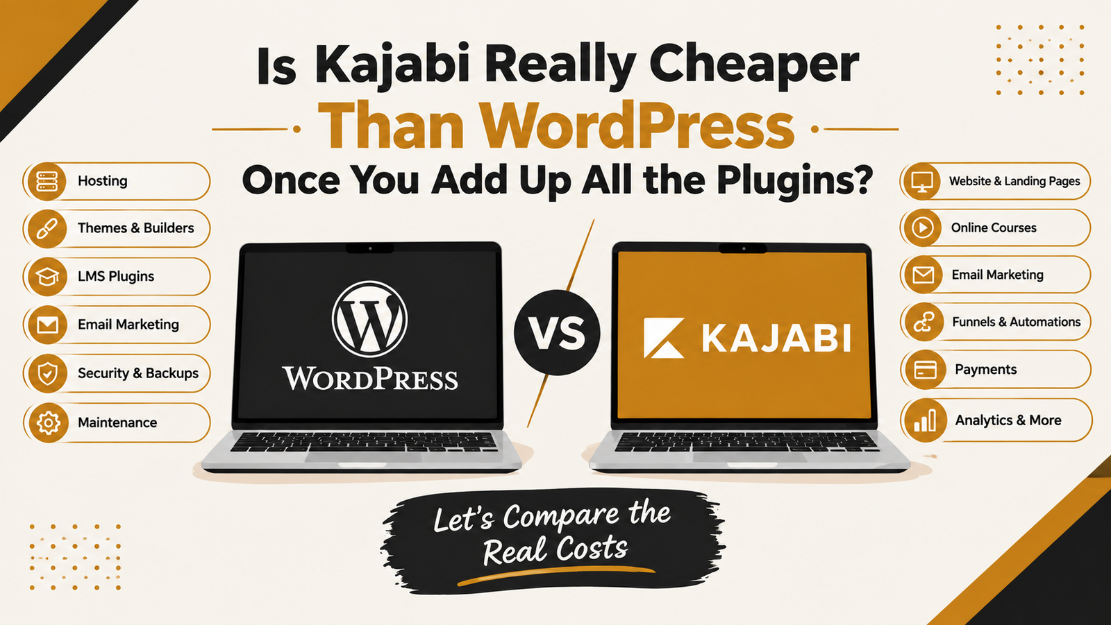 Wordpress or Kajabi which one better blog